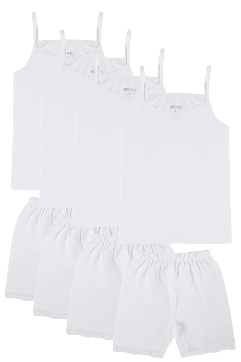 girls cotton tank short 1