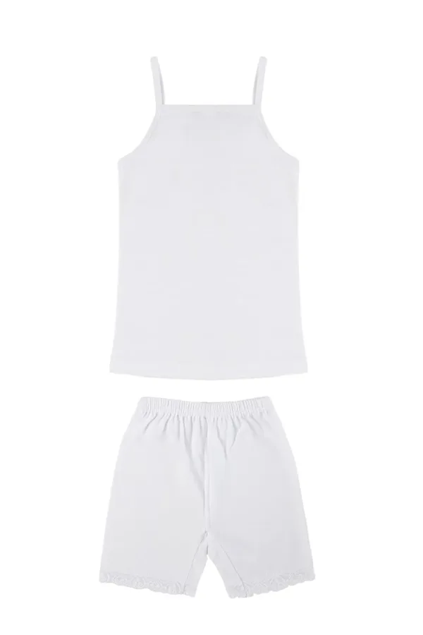 girls cotton tank short 6