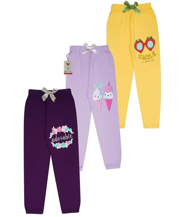 girls cotton track pants 1