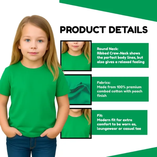 girls cotton tshirt kids 7