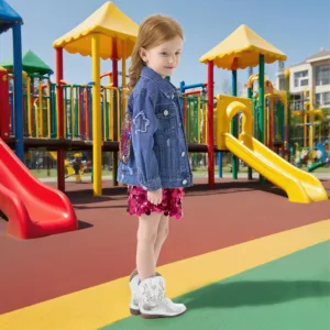 girls denim jacket sequin 4