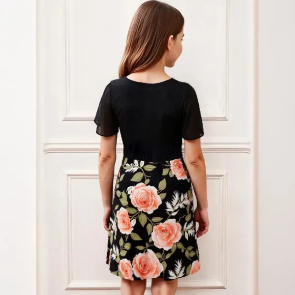 girls dress ruffle sleeve 3