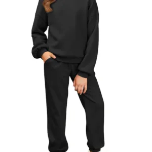 girls fleece hoodie set 1