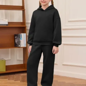 girls fleece hoodie set 3