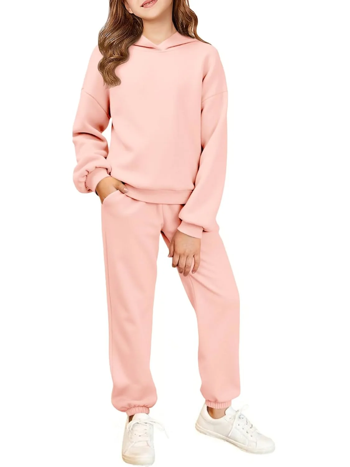 girls fleece hoodie set 7