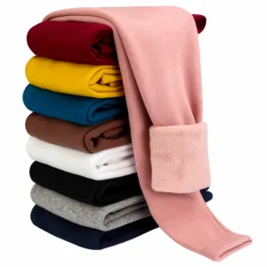 girls fleece lined leggings 1