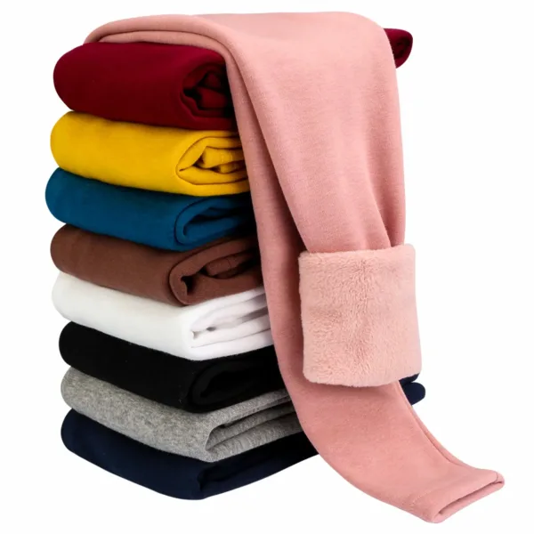 girls fleece lined leggings 1