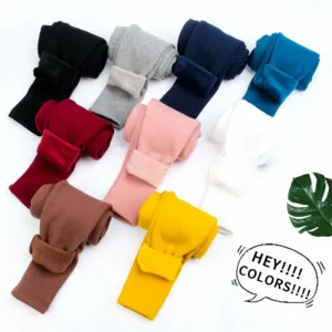 girls fleece lined leggings 2