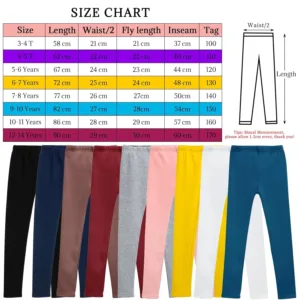 girls fleece lined leggings 3