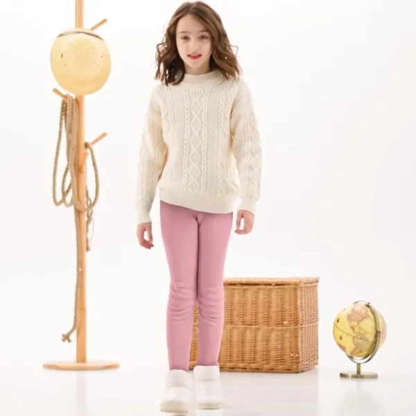 girls fleece lined leggings 5