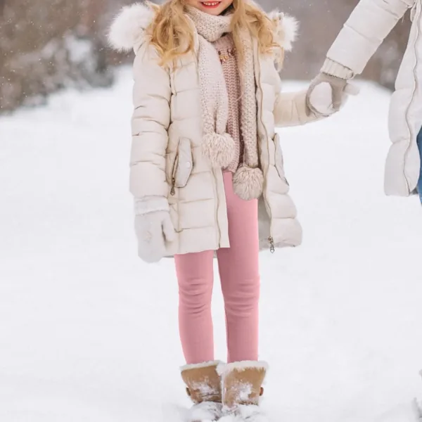 girls fleece lined leggings 6