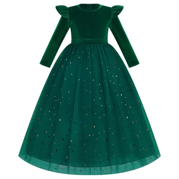 girls flower lace dress 1