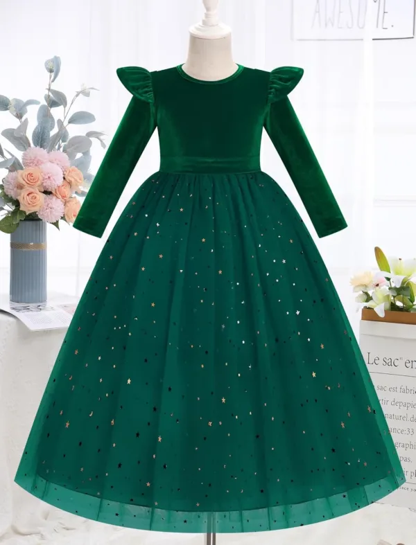 girls flower lace dress 3