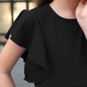 girls flutter sleeve dress 5