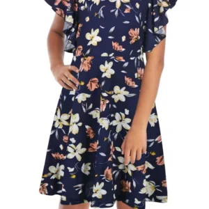 girls flutter sleeve dress 7
