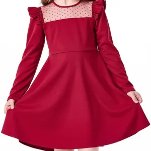 girls green dress casual 7