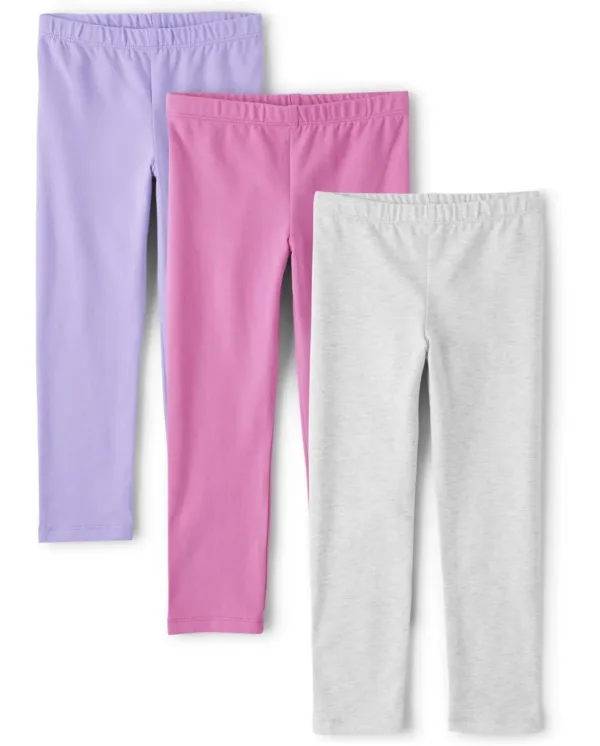 girls leggings pack 4