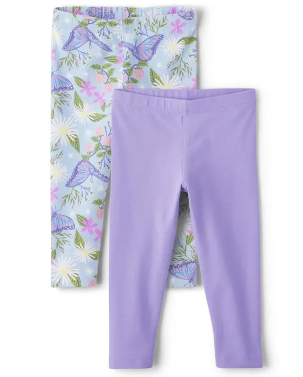 girls leggings pack 5