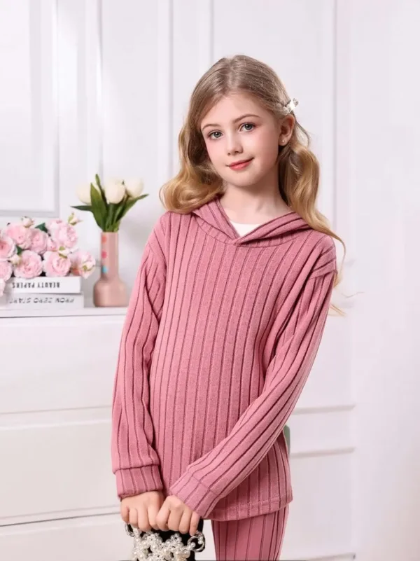 girls outfit hooded set 4