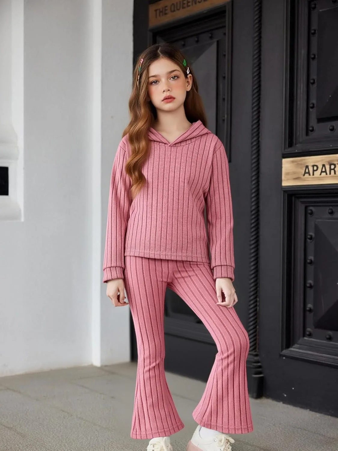 girls outfit hooded set 6