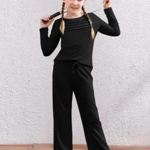 girls outfit pleated pants 3