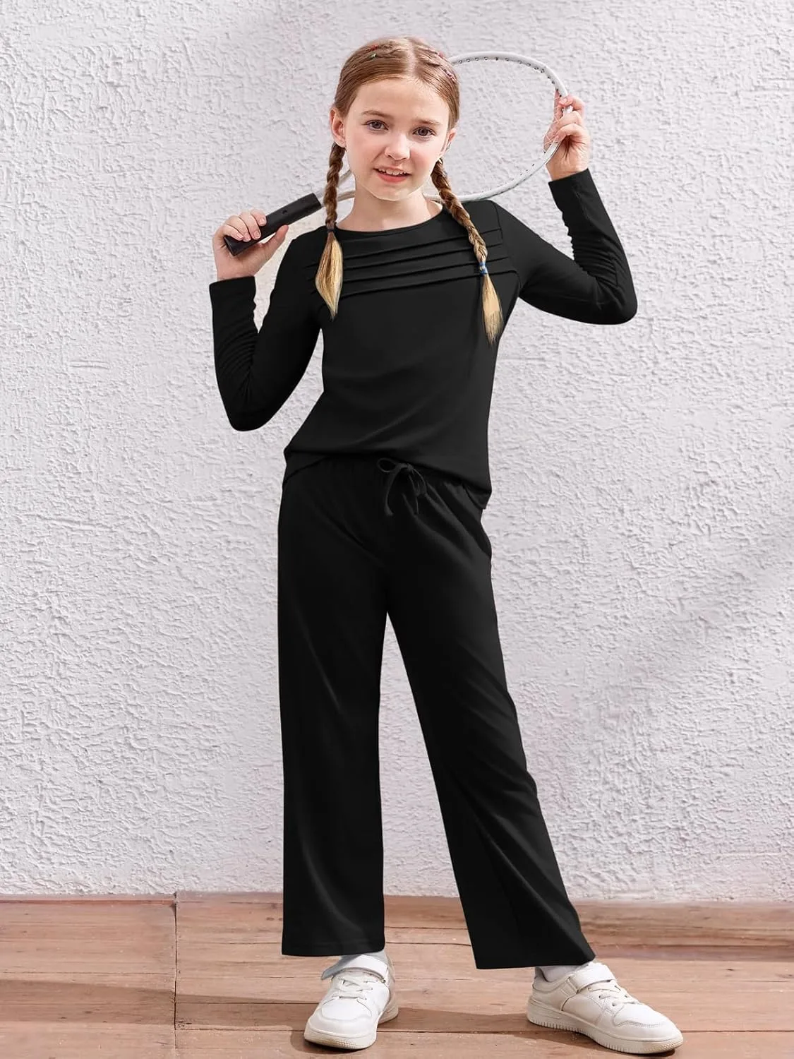 girls outfit pleated pants 3