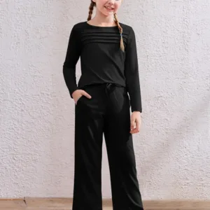 girls outfit pleated pants 4