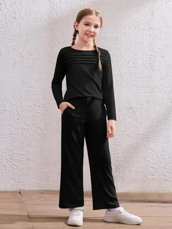 girls outfit pleated pants 4