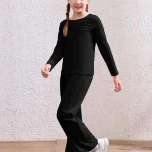 girls outfit pleated pants 5