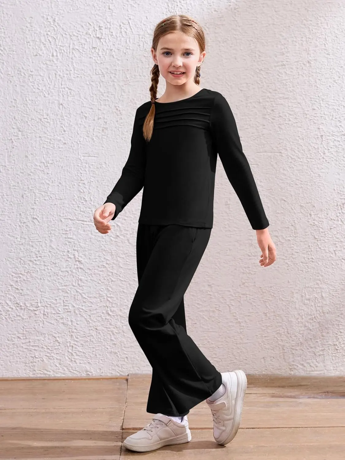 girls outfit pleated pants 5