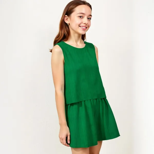 girls outfit ribbed set 6