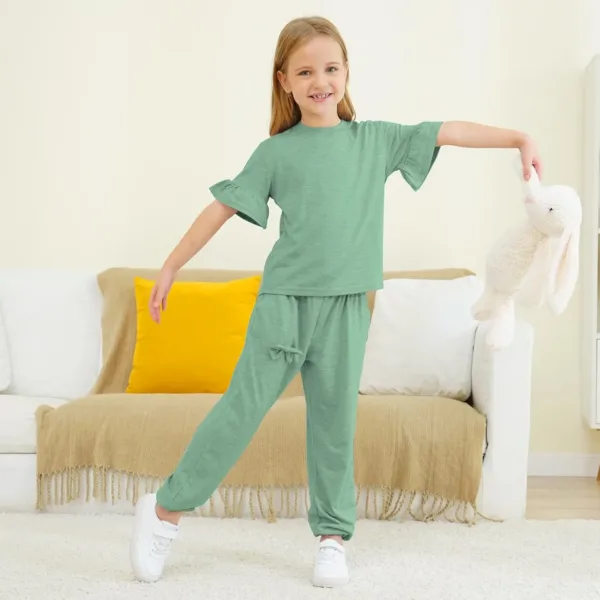 girls outfit ruffle sleeve 2