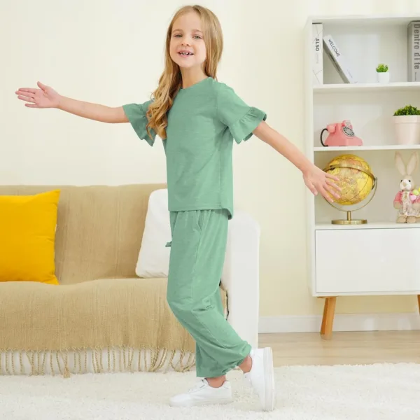 girls outfit ruffle sleeve 3