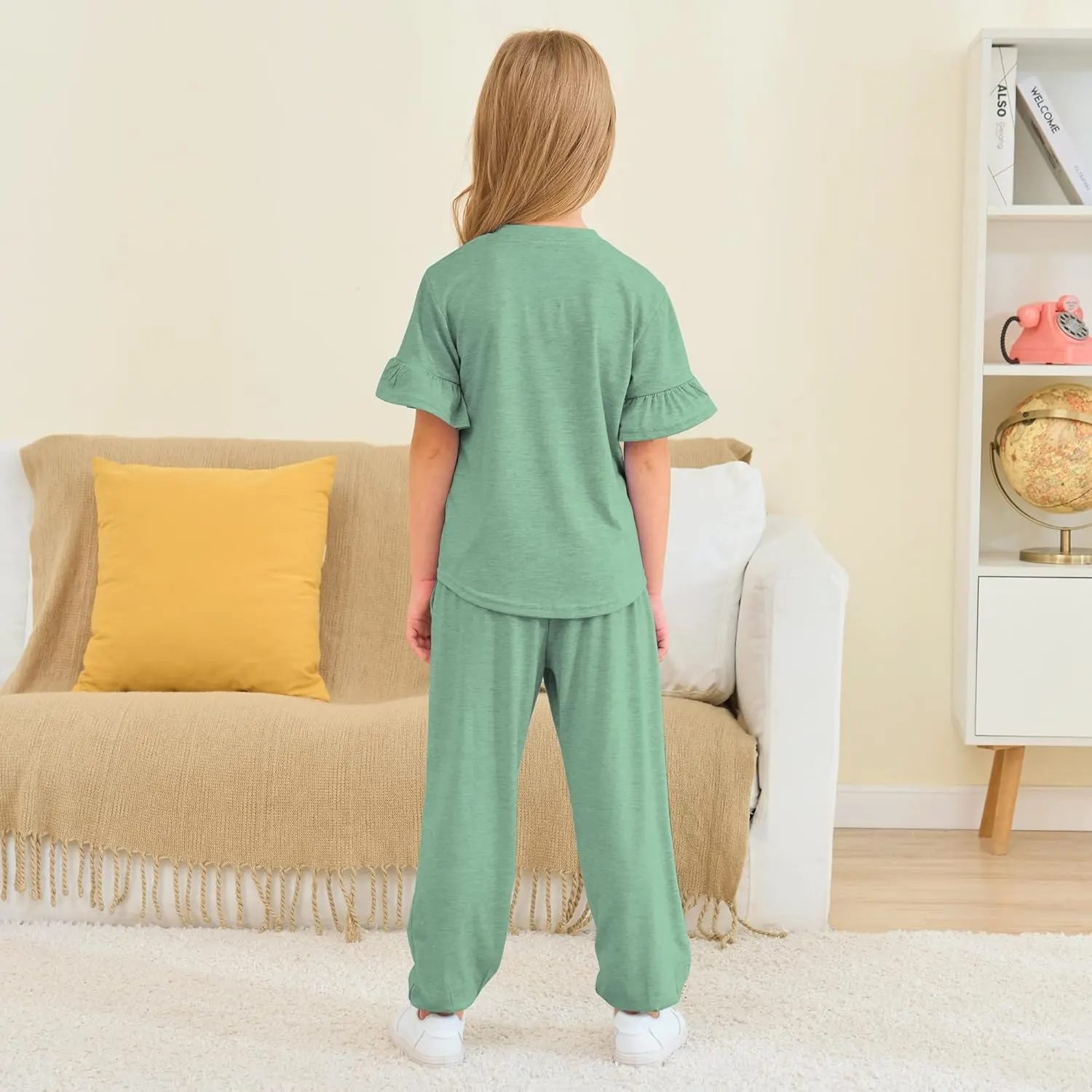 girls outfit ruffle sleeve 4