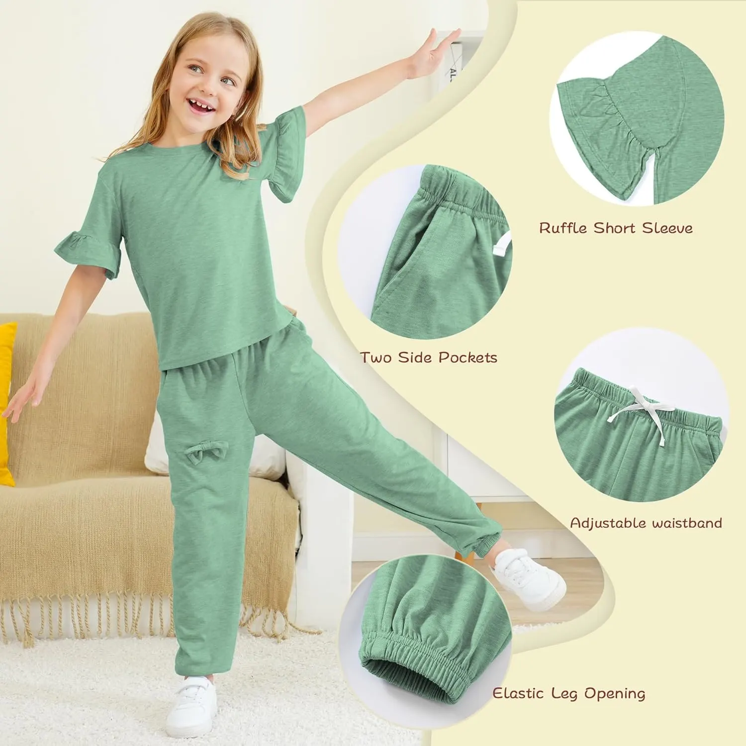 girls outfit ruffle sleeve 5