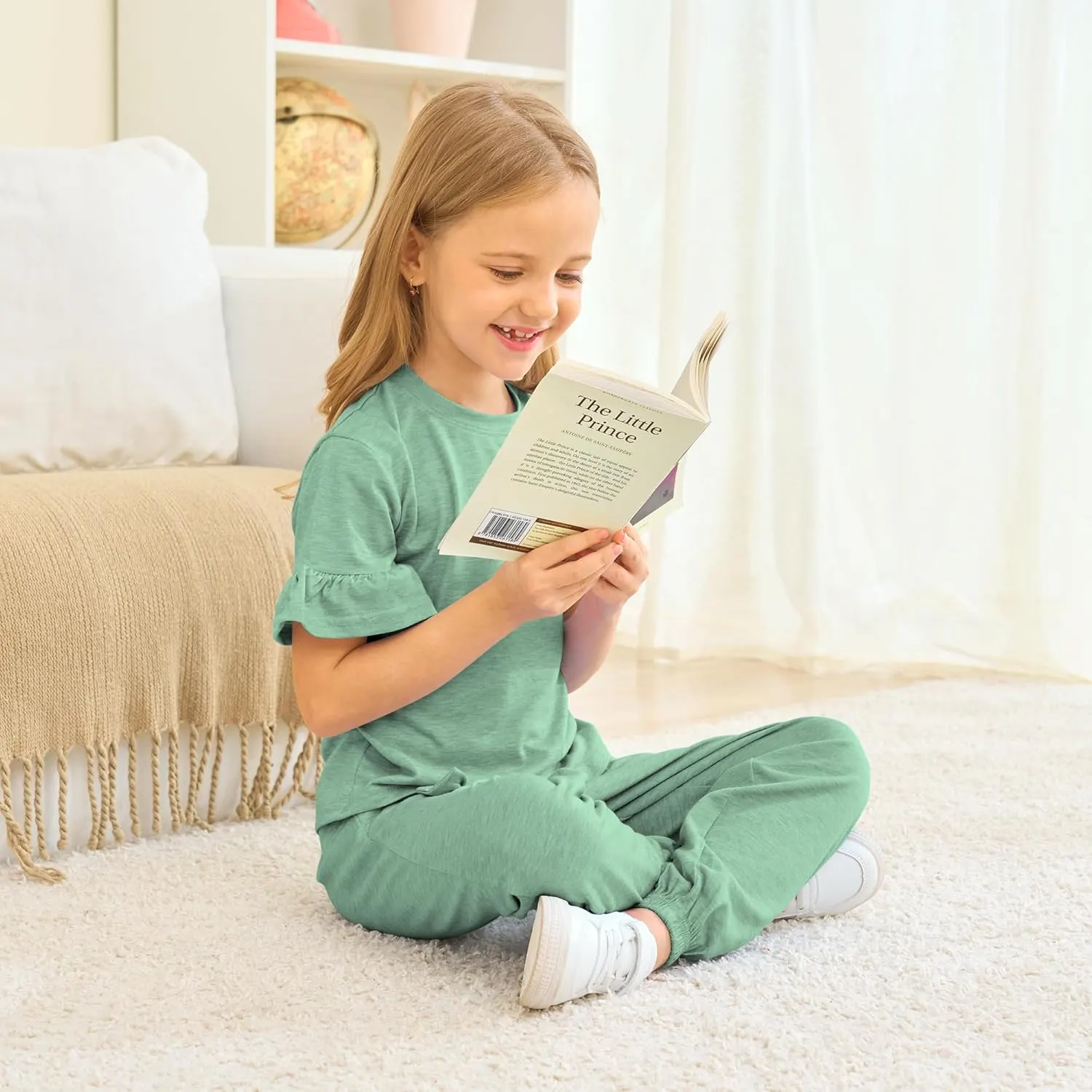 girls outfit ruffle sleeve 6