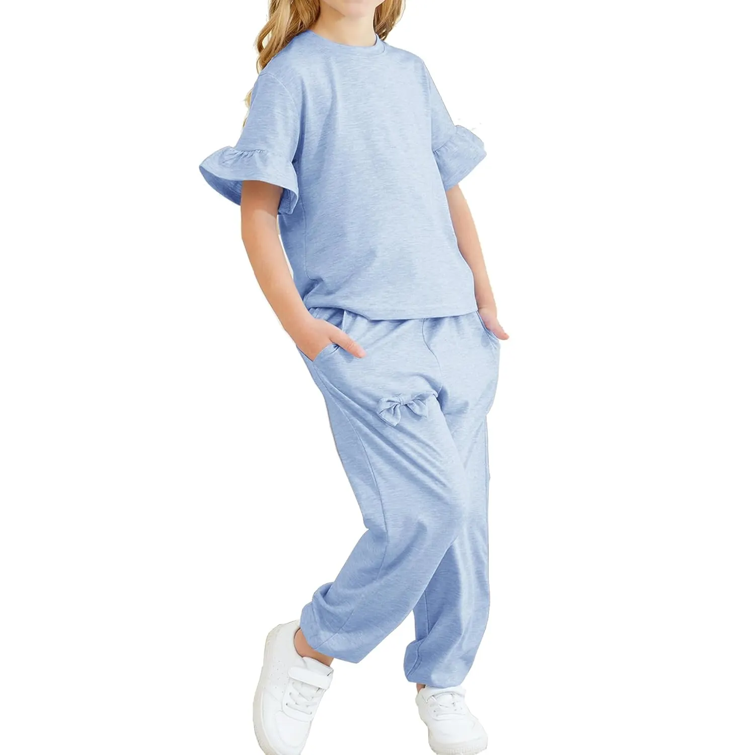 girls outfit ruffle sleeve 7