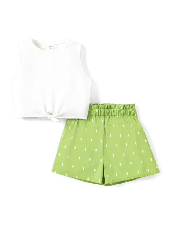 girls outfit tank shorts 1