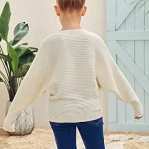 girls oversized crewneck sweater 4