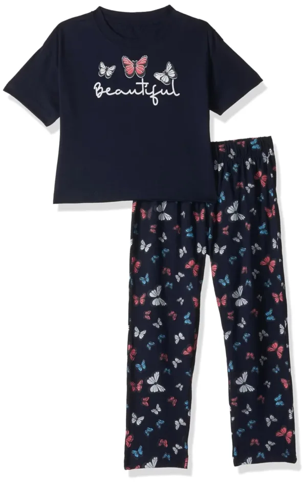 girls pajama set cotton 1