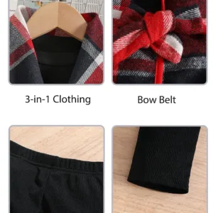 girls plaid vest outfit 6