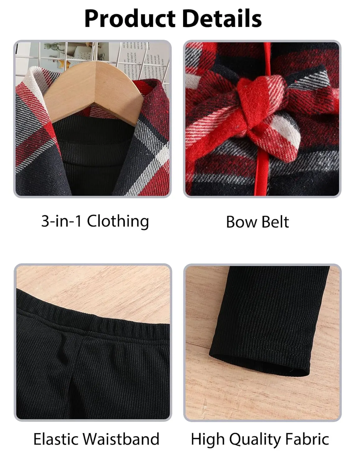 girls plaid vest outfit 6