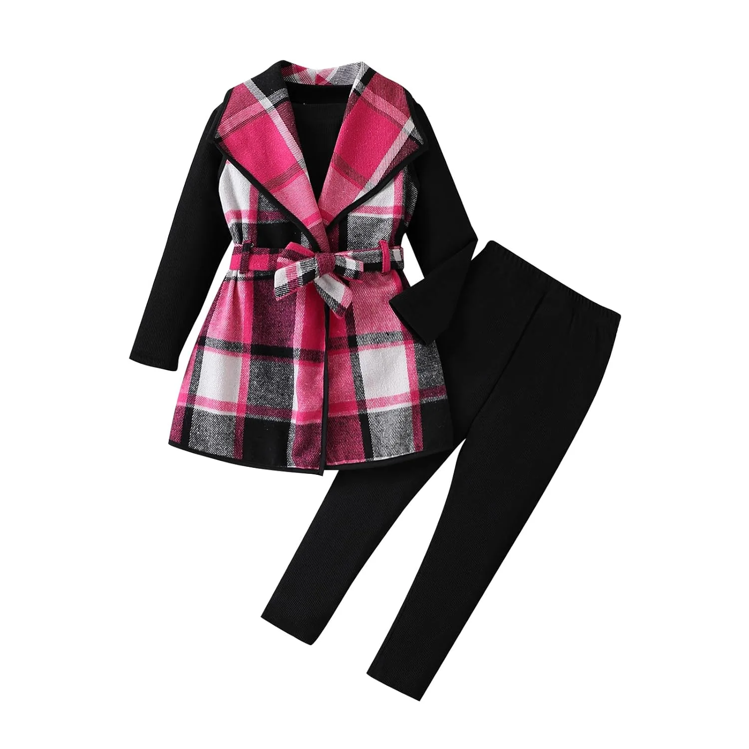 girls plaid vest outfit 7