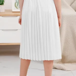 girls pleated maxi skirt 2