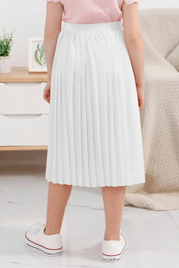 girls pleated maxi skirt 2