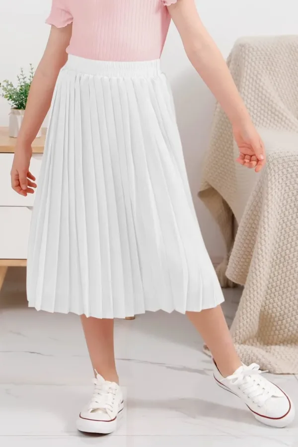 girls pleated maxi skirt 4