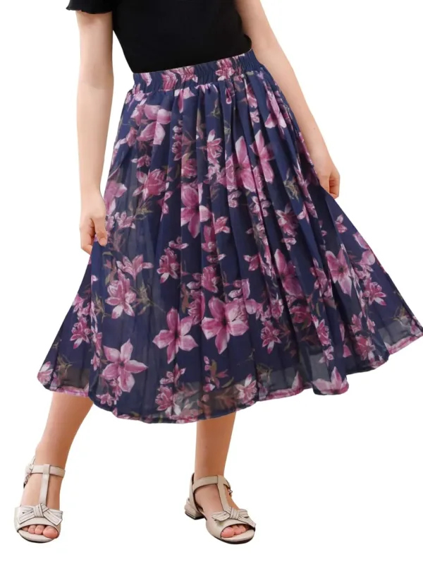 girls pleated maxi skirt 7