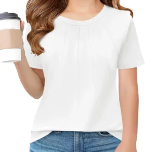 girls pleated tshirts 1