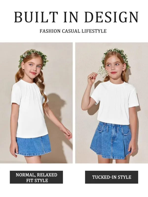 girls pleated tshirts 3