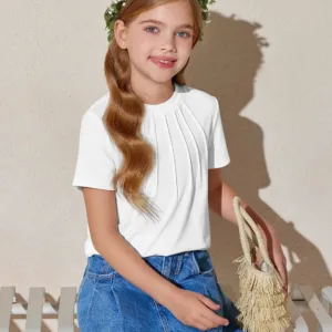girls pleated tshirts 5